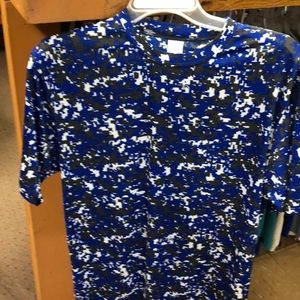 Camouflage dry fit shirt.